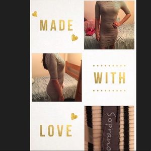 Black and White Bodycon Dress